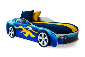 Детская кровать-машина Бондимобиль синий в Саранске