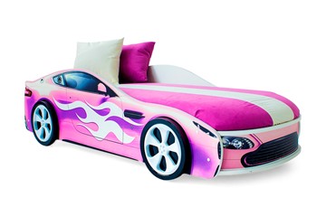 Детская кровать-машина Бондимобиль розовый в Саранске
