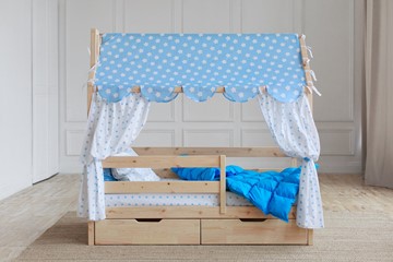 Кровать детская Домик с ящиками, без покраски в Саранске