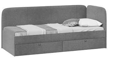1-спальная детская кровать Молли тип 1 (90), Микровелюр Scandi Graphite 22 в Саранске