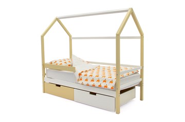 Детская кровать-домик Svogen бежево-белый в Саранске