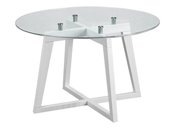 Стеклянный стол Мебелик Рилле-445 (белый) в Саранске