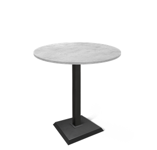 Мини-стол на кухню SHT-TU5-BS2/H110 / SHT-TT 90 ЛДСП (бетон чикаго светло-серый/черный) в Саранске