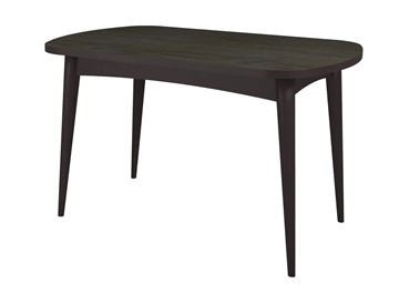 Овальный стол Ялта с цилиндрическими опорами Венге/Ясень Анкор темный в Саранске