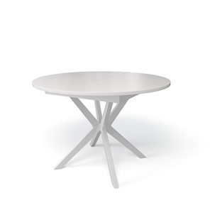 Кухонный круглый стол Kenner B1100 (Белый/Стекло белое сатин) в Саранске