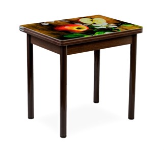 Кухонный пристенный стол СПА-02 СТФ, венге/фотопечать дерево/опоры коричневый в Саранске