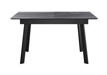 Стол обеденный раскладной DikLine SKH125 Керамика Серый мрамор/подстолье черное/опоры черные (2 уп.) в Саранске
