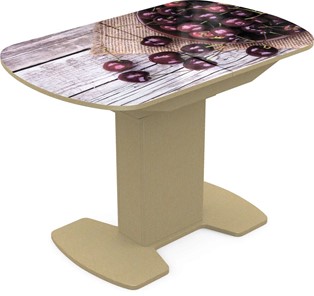 Кухонный раздвижной стол Корсика исп. 2 Фотопечать (Фрукты №29) 1200(1515)*800 в Саранске