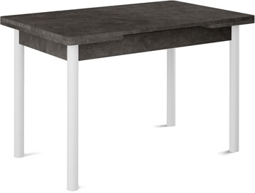 Раздвижной стол Милан-2 EVO, ноги белые, серый камень в Саранске