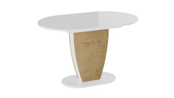 Овальный стол Монреаль тип 1 (Белый глянец/Бунратти) в Саранске