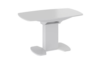Стеклянный кухонный стол Портофино (СМ(ТД)-105.02.11(1)), цвет Белый глянец/Стекло белое в Саранске