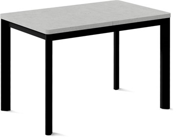 Кухонный раздвижной стол Токио-2L (ноги металлические черные, светлый цемент) в Саранске