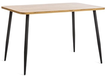 Обеденный стол PLUTO ЛДСП/металл, 120x80x77, Дуб вотан/Черный арт.19317 в Саранске