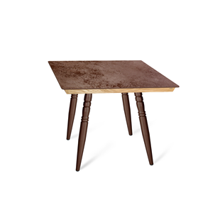 Керамический обеденный стол SHT-TU15 (4 шт.)/ТT8 60/60 (медный металлик/прозрачный лак/коричневая сепия) в Саранске