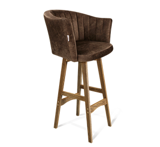 Барный стул SHT-ST42-1 / SHT-S65 (кофейный трюфель/дуб брашированный коричневый) в Саранске