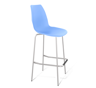 Барный стул SHT-ST29/S29 (голубой pan 278/хром лак) в Саранске