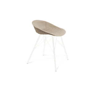 Обеденный стул SHT-ST19-SF1 / SHT-S37 (ванильный крем/белый муар) в Саранске