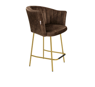 Полубарный стул SHT-ST42-1 / SHT-S29P-1 (кофейный трюфель/золото) в Саранске