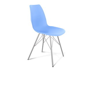 Обеденный стул SHT-ST29/S37 (голубой pan 278/хром лак) в Саранске