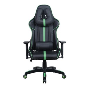 Офисное кресло Brabix GT Carbon GM-120 (две подушки, экокожа, черное/зеленое) 531929 в Саранске
