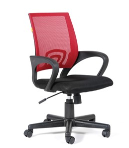 Кресло офисное CHAIRMAN 696 black Сетчатый акрил DW69 красный в Саранске