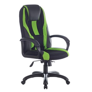 Компьютерное кресло Brabix Premium Rapid GM-102 (экокожа/ткань, черное/зеленое) 532419 в Саранске