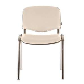 Офисный стул Brabix Iso CF-001 (хромированный каркас, кожзам бежевый) 531425 в Саранске