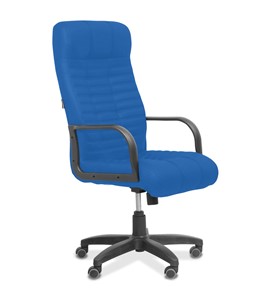 Офисное кресло для руководителя Атлант, ткань TW / синяя в Саранске