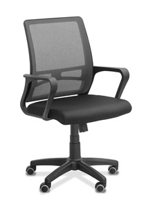 Офисное кресло для сотрудника Акцент, сетка YM/ткань TW / черная/серая в Саранске