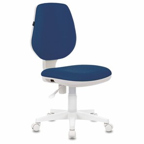 Кресло офисное Brabix Fancy MG-201W (без подлокотников, пластик белый, синие) 532413 в Саранске