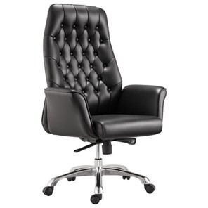 Офисное кресло BRABIX PREMIUM "Legacy EX-750", синхромеханизм, алюминий, экокожа, черное, 532492 в Саранске