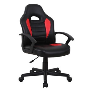 Офисное кресло BRABIX "Spark GM-201", экокожа, черное/красное, 532503 в Саранске