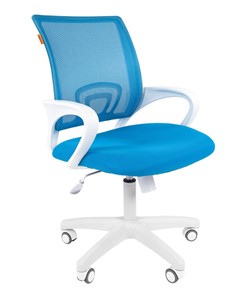 Компьютерное кресло CHAIRMAN 696 white, tw12-tw04 голубой в Саранске