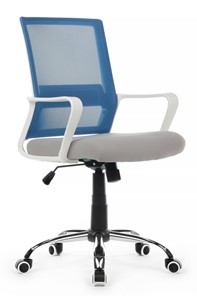 Кресло офисное Riva RCH 1029MW, серый/синий в Саранске