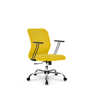 Кресло офисное SU-Mr-4/подл.110/осн.003 желтый в Саранске