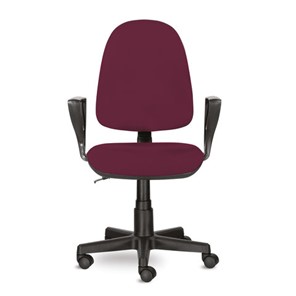 Кресло офисное Brabix Prestige Ergo MG-311 (регулируемая эргономичная спинка, ткань, бордовое) 532422 в Саранске