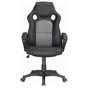 Кресло компьютерное Brabix Rider Plus EX-544 КОМФОРТ (экокожа, черное/серое) 531582 в Саранске