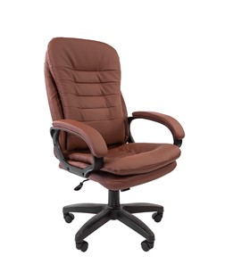 Кресло офисное CHAIRMAN 795 LT, экокожа, цвет коричневый в Саранске
