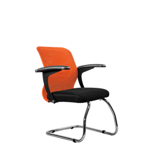 Офисный стул SU-M-4/подл.160/осн.007, Оранжевый/Черный в Саранске