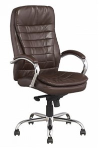 Компьютерное кресло J 9031-1 экокожа /хром, коричневый в Саранске