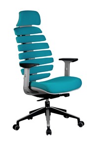 Кресло Riva Chair SHARK (Лазурный/серый) в Саранске