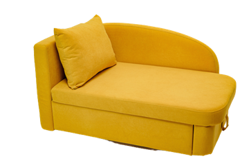 Мягкий диван левый Тедди желтый в Саранске