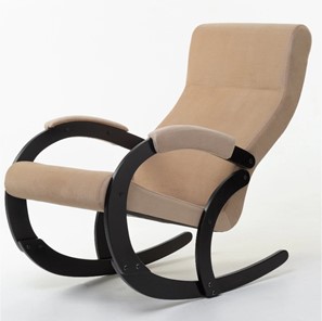 Кресло-качалка в гостиную Корсика, ткань Amigo Beige 34-Т-AB в Саранске