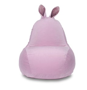 Кресло-игрушка Зайка (короткие уши), розовый в Саранске