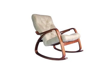 Кресло-качалка Гранд, замша крем в Саранске