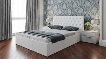Кровать двуспальная Скарлет (Белая) в Саранске