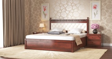 Спальная кровать СВ-Стиль Ричард 160*200 с основанием в Саранске