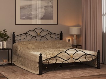 Спальная кровать Гарда 3, 160х200, черная в Саранске