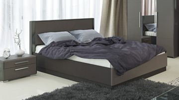 Двуспальная кровать с механизмом Наоми 1600, цвет Фон серый, Джут СМ-208.01.02 в Саранске