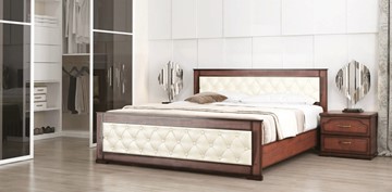 Кровать СВ-Стиль Стиль 2, 160х200, кожзам, с основанием в Саранске